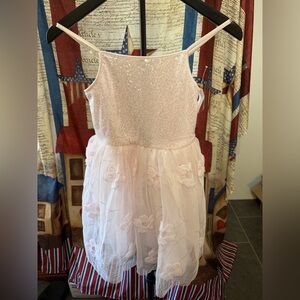Light Pink Floral Tulle Party Dress by Zenzi